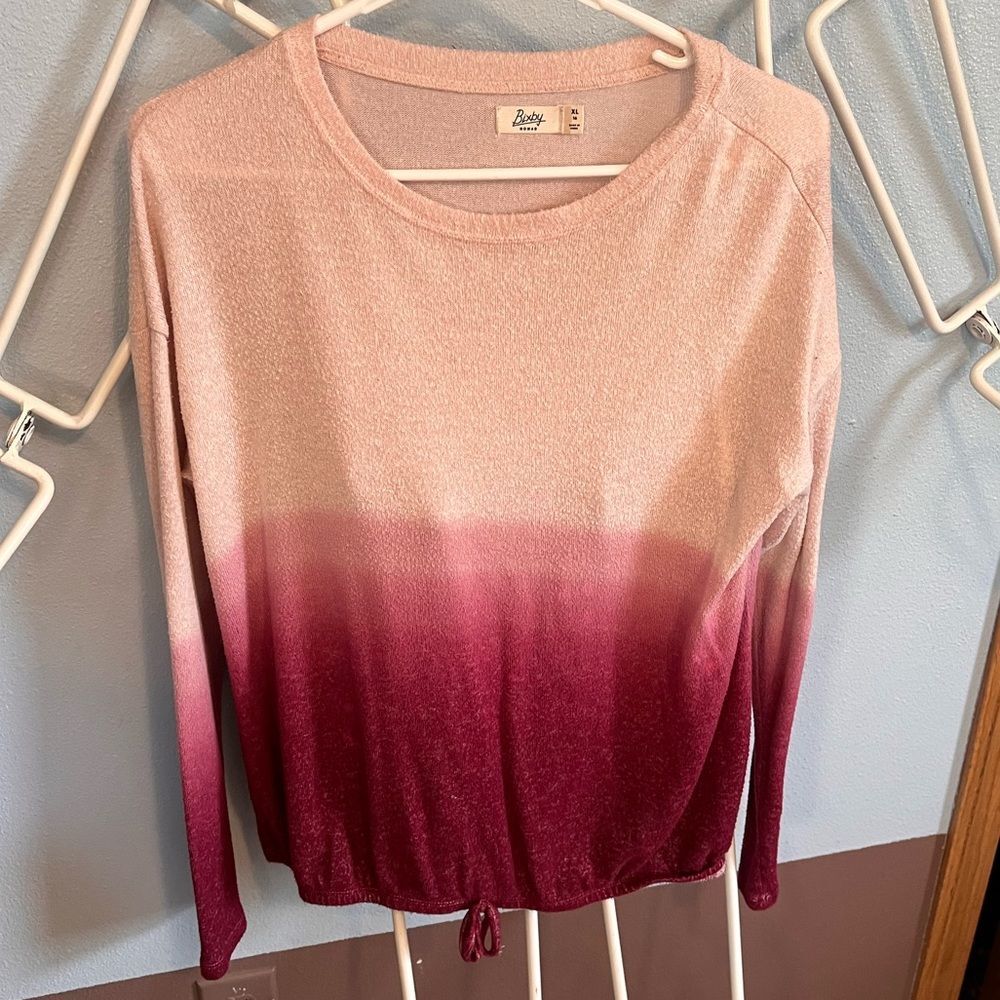 Bixby Nomad dip dye oversized sweater girls XL 16
